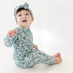 Bluebell Blossoms Small Ribbed Bow