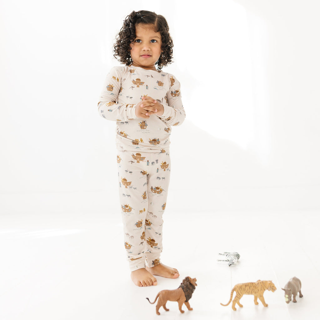 Noah's Ark Small Ribbed Two-Piece Set