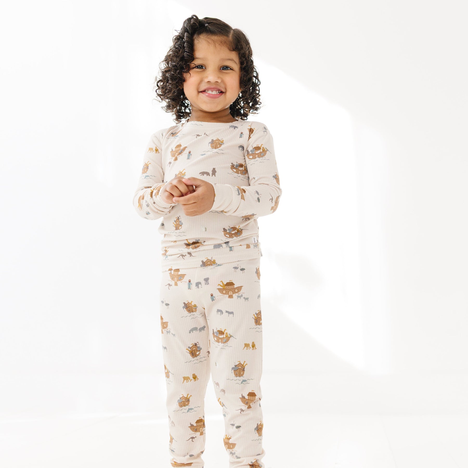 Noah's Ark Small Ribbed Two-Piece Set