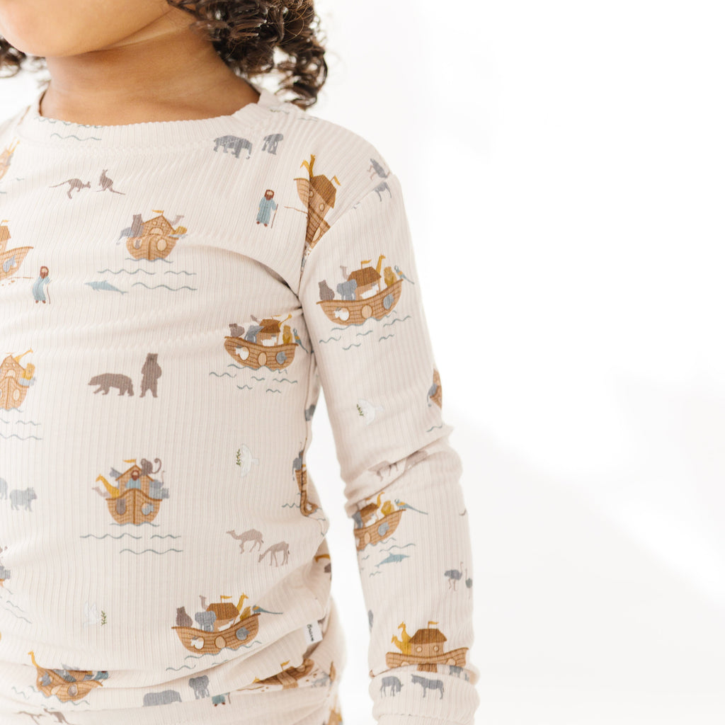 Noah's Ark Small Ribbed Two-Piece Set