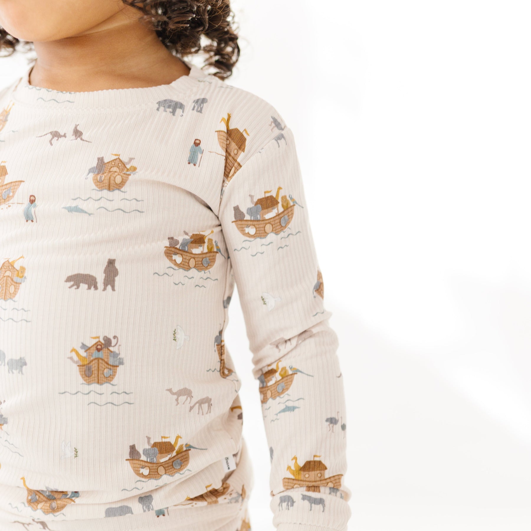 Noah's Ark Small Ribbed Two-Piece Set