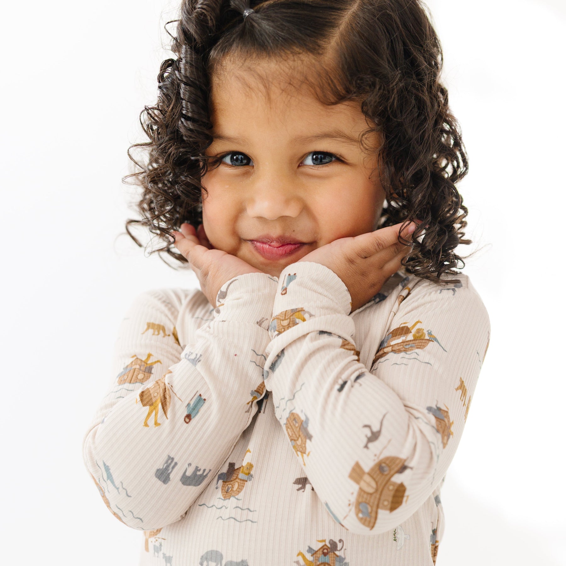 Noah's Ark Small Ribbed Two-Piece Set