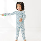 Bluebell Blossoms Small Ribbed Two-Piece Set