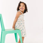 Morning Meadow Small Ribbed Flutter Sleeve Dress