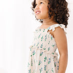 Morning Meadow Small Ribbed Flutter Sleeve Dress