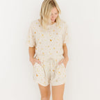 Chickens Small Ribbed Women's Short Sleeve Top