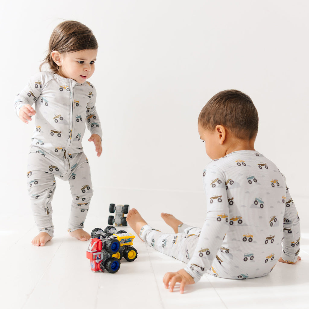 Monster Trucks Small Ribbed Two-Piece Set