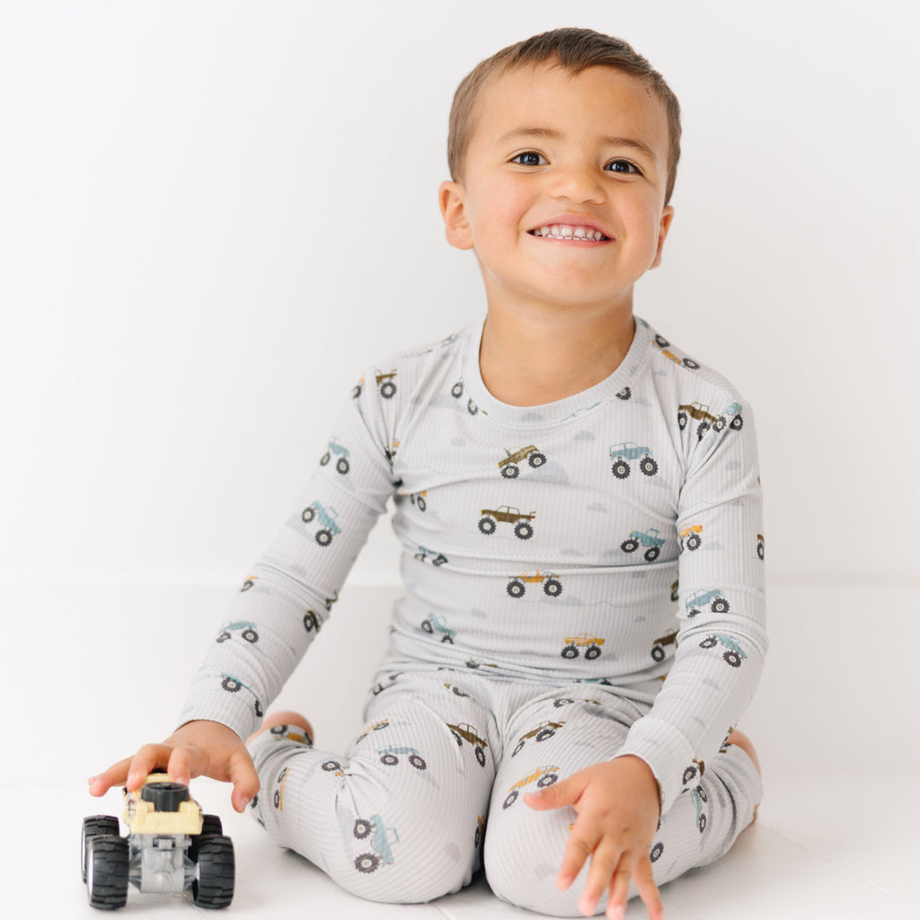Monster Trucks Small Ribbed Two-Piece Set