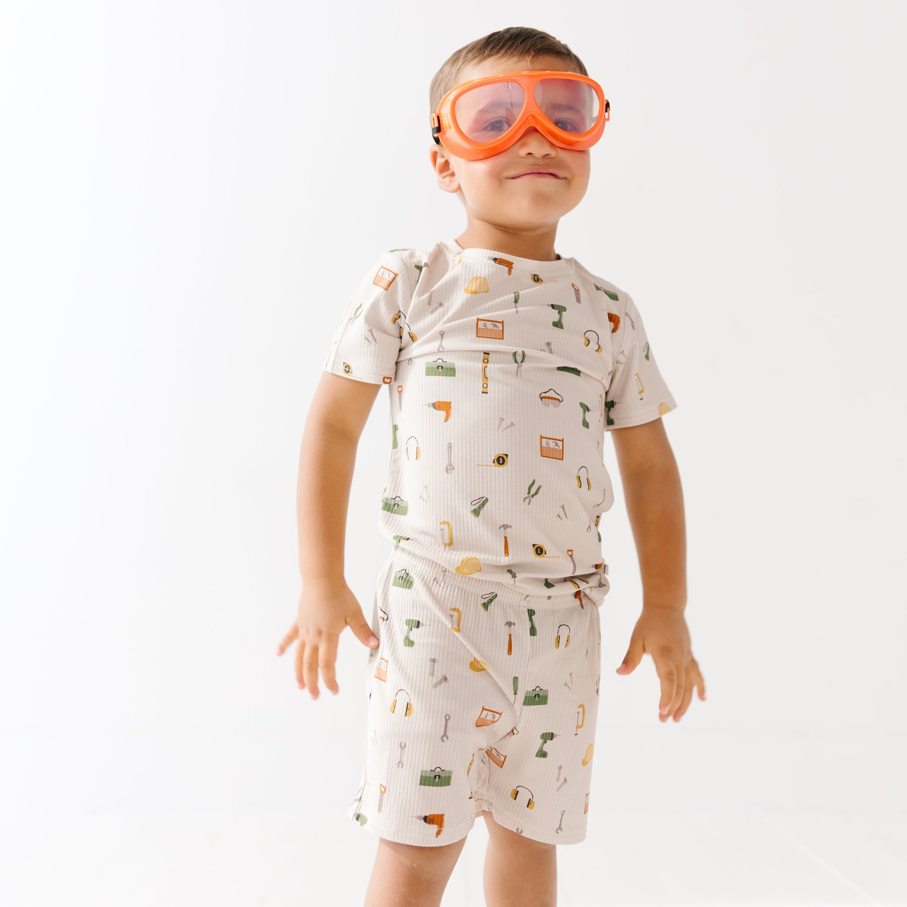 Tool Time Small Ribbed Shorts Two-Piece Set