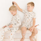 Zoo Day Small Ribbed Shorts Two-Piece Set