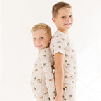 Zoo Day Small Ribbed Shorts Two-Piece Set