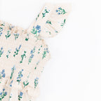 Morning Meadow Small Ribbed Flutter Sleeve Dress