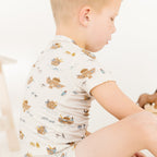 Noah's Ark Small Ribbed Shorts Two-Piece Set