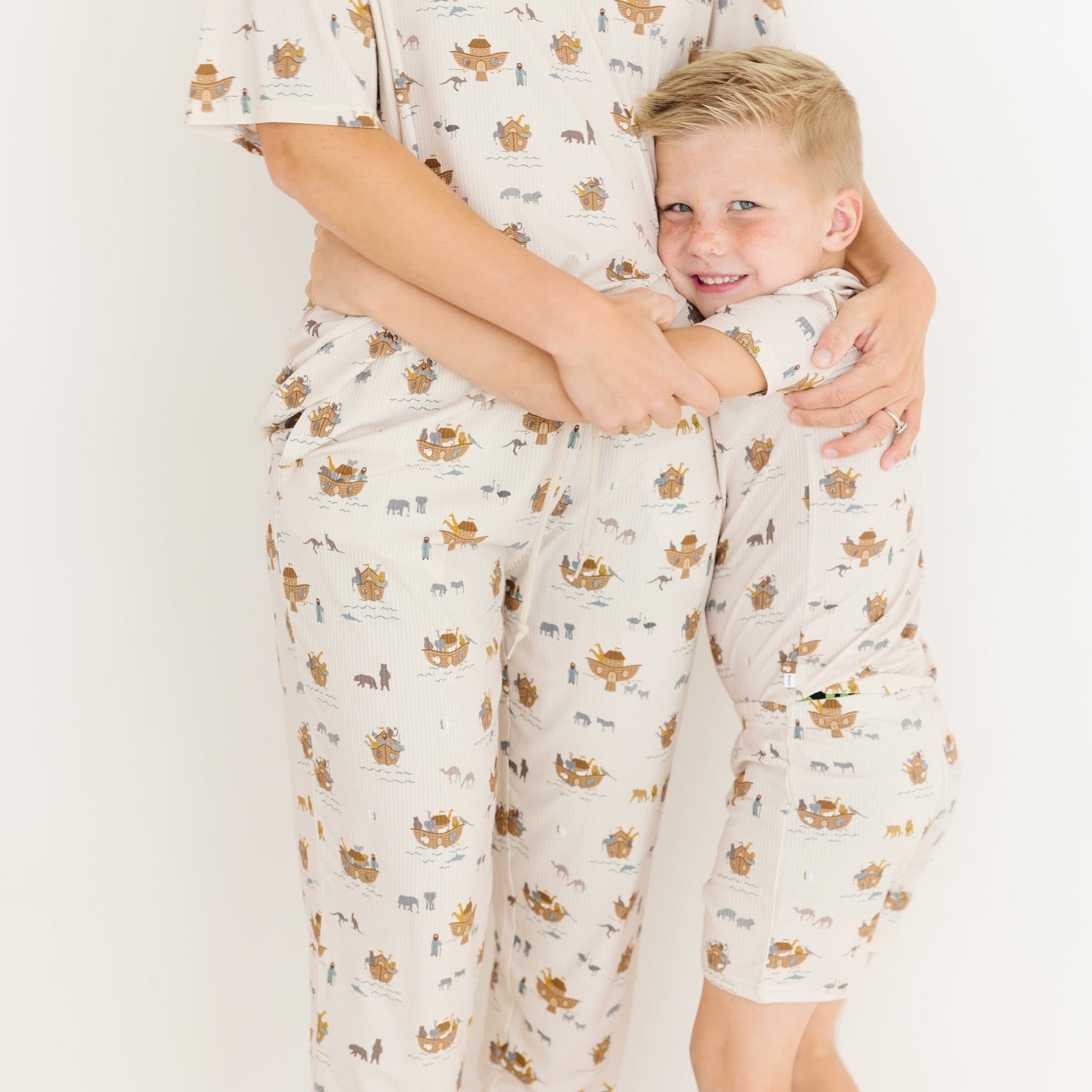 Noah's Ark Small Ribbed Shorts Two-Piece Set