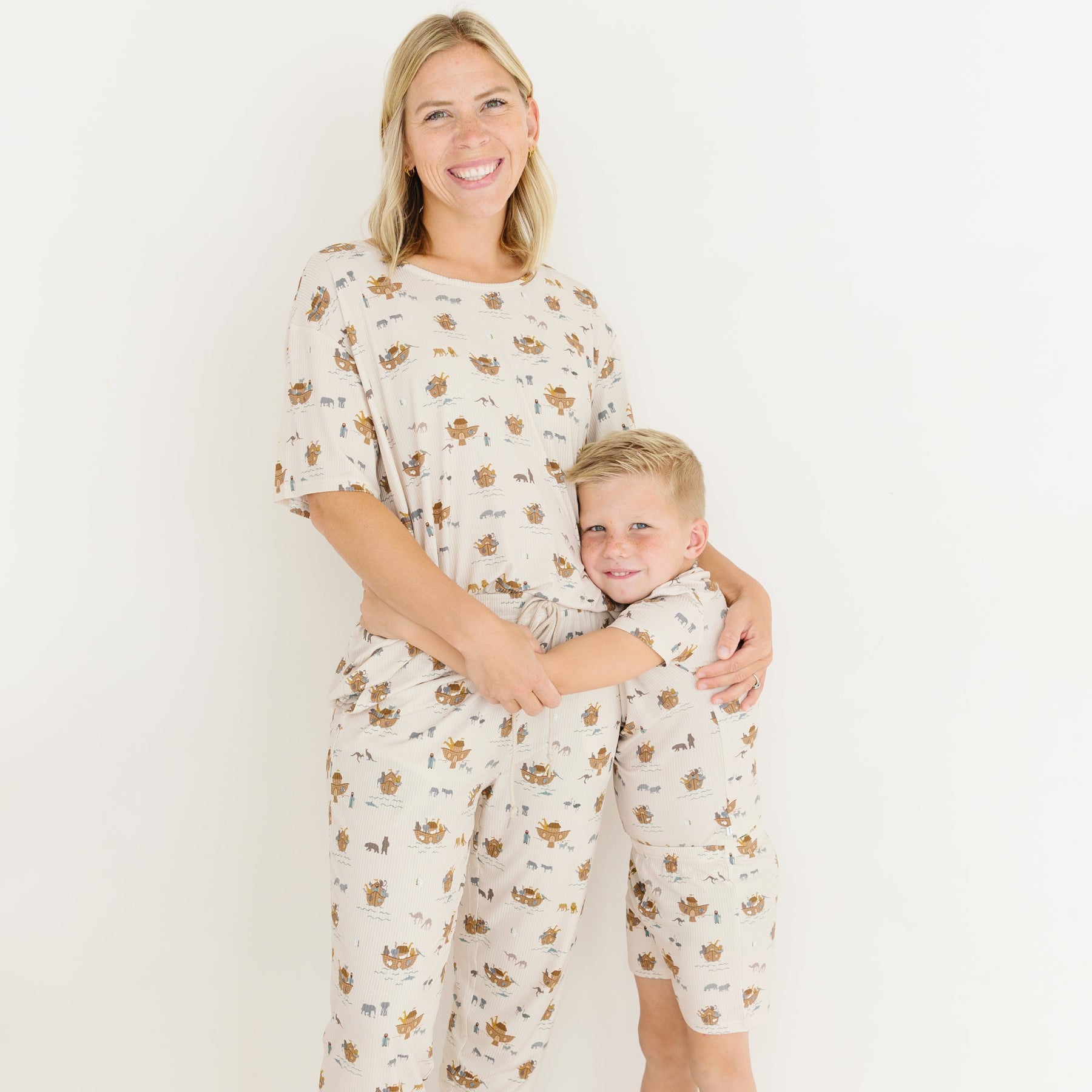 Noah's Ark Small Ribbed Women's Short Sleeve Top