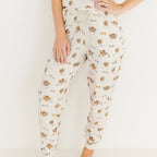 Noah's Ark Small Ribbed Women's Short Sleeve & Pants Matching Set