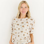 Noah's Ark Small Ribbed Women's Short Sleeve Top