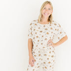 Noah's Ark Small Ribbed Women's Short Sleeve Top