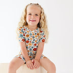 Autumn Meadow Small Ribbed Shorts Two-Piece Set