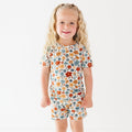 Autumn Meadow Small Ribbed Shorts Two-Piece Set