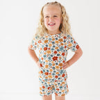 Autumn Meadow Small Ribbed Shorts Two-Piece Set