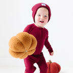 Dark Maroon Knit Beanie