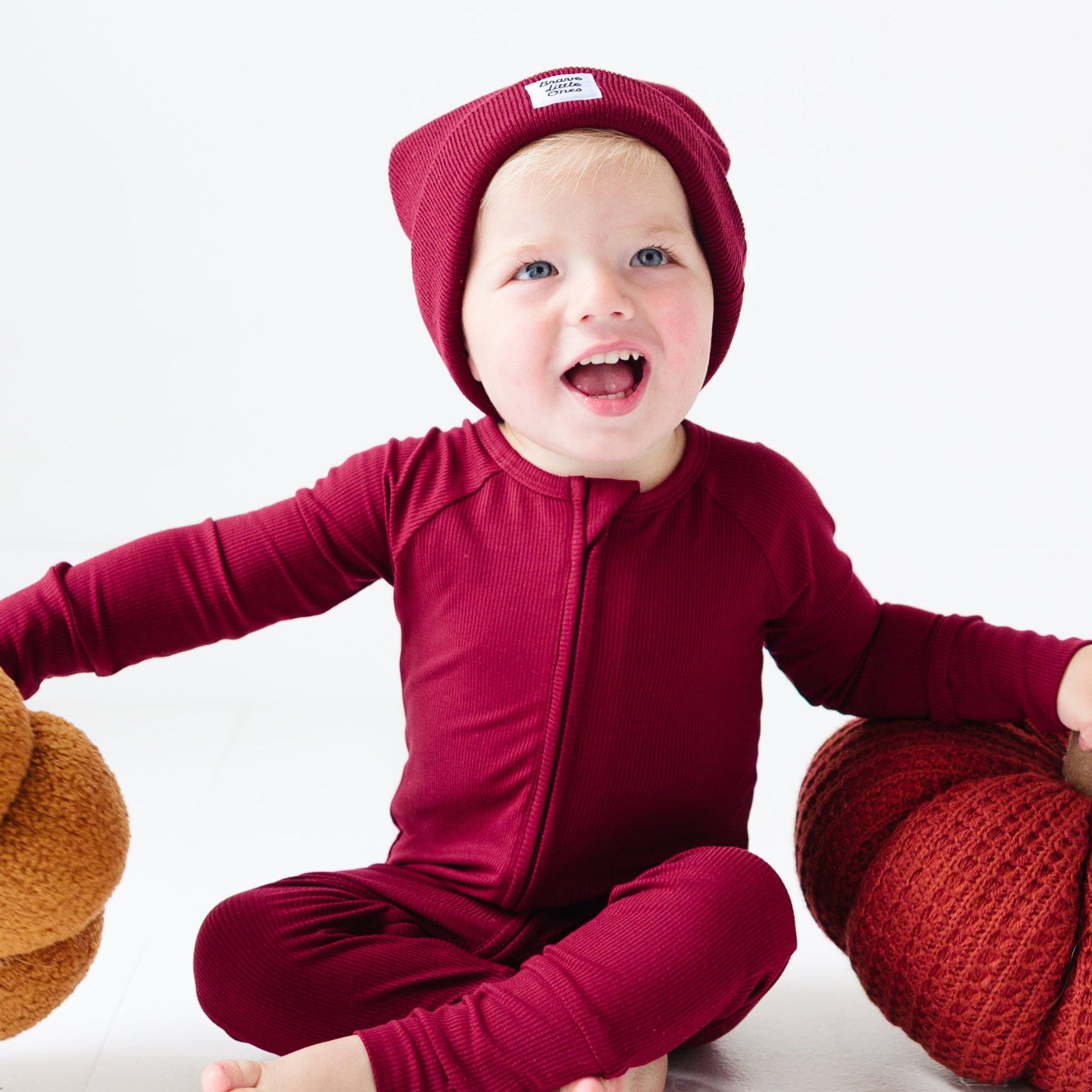 Dark Maroon Knit Beanie