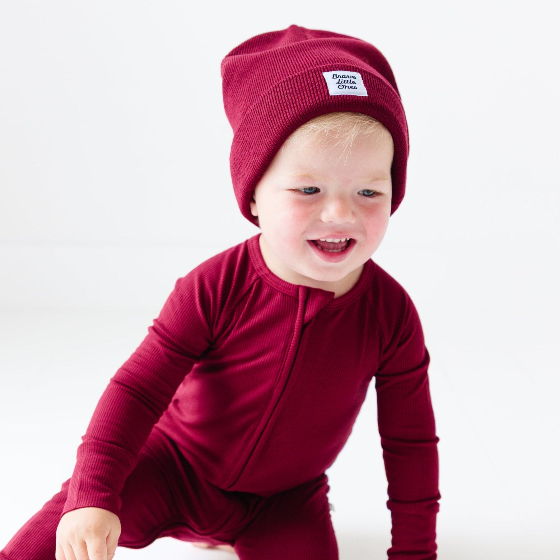 Dark Maroon Knit Beanie