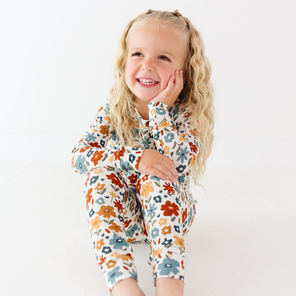 Autumn Meadow Small Ribbed Two-Piece Set