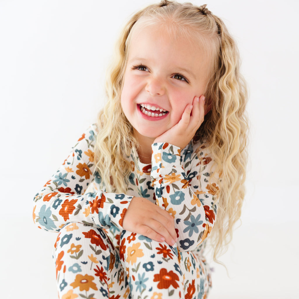 Autumn Meadow Small Ribbed Two-Piece Set