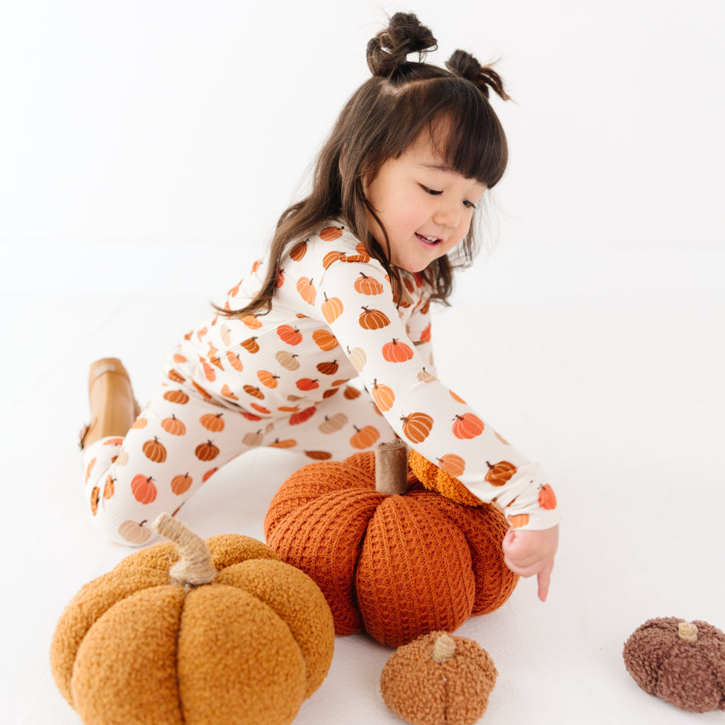 Big Pumpkins Small Ribbed Two-Piece Set