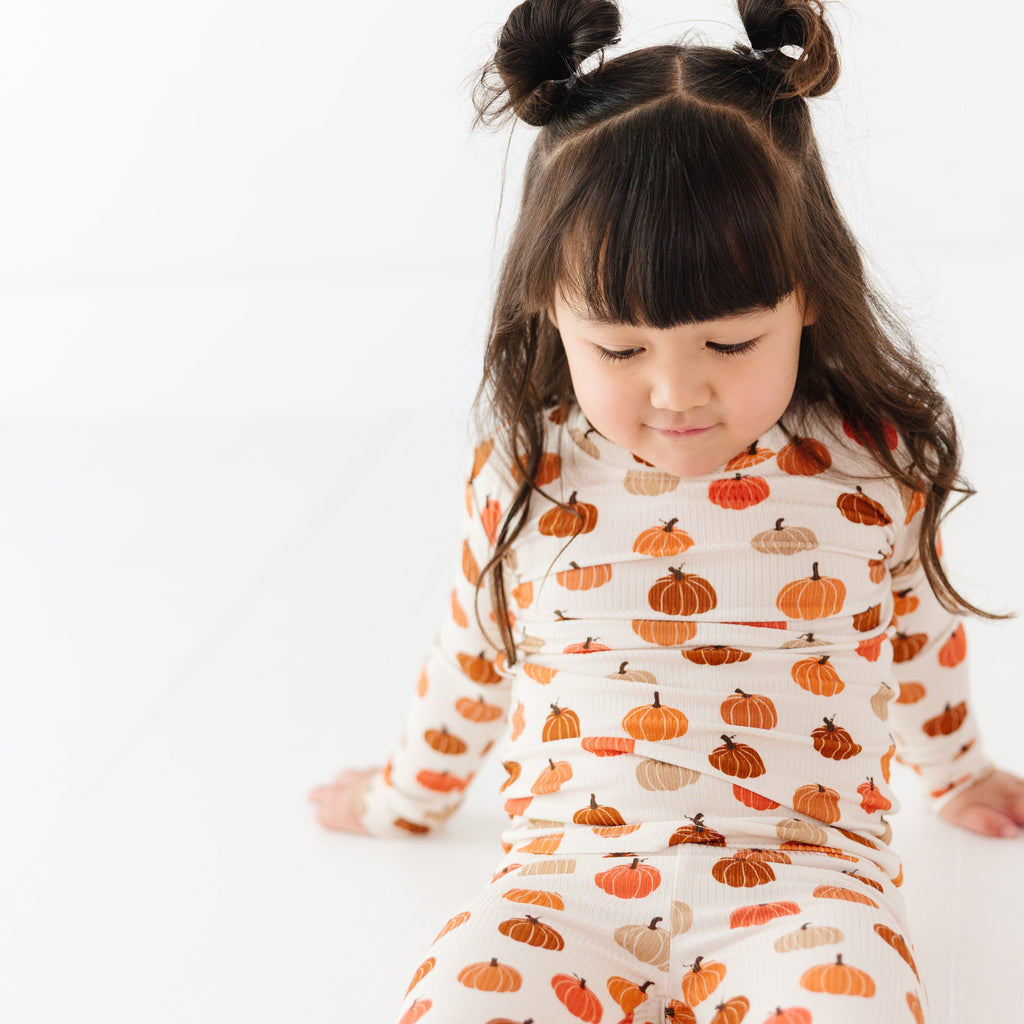Big Pumpkins Small Ribbed Two-Piece Set