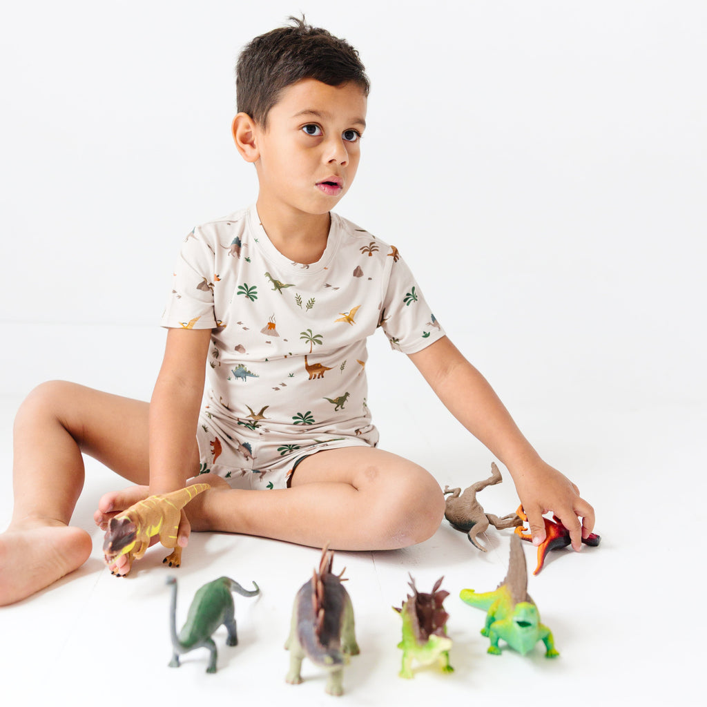 Prehistoric Dinosaurs Shorts Two-Piece Set