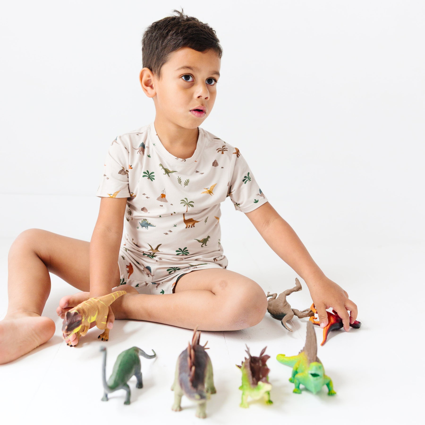 Prehistoric Dinosaurs Shorts Two-Piece Set