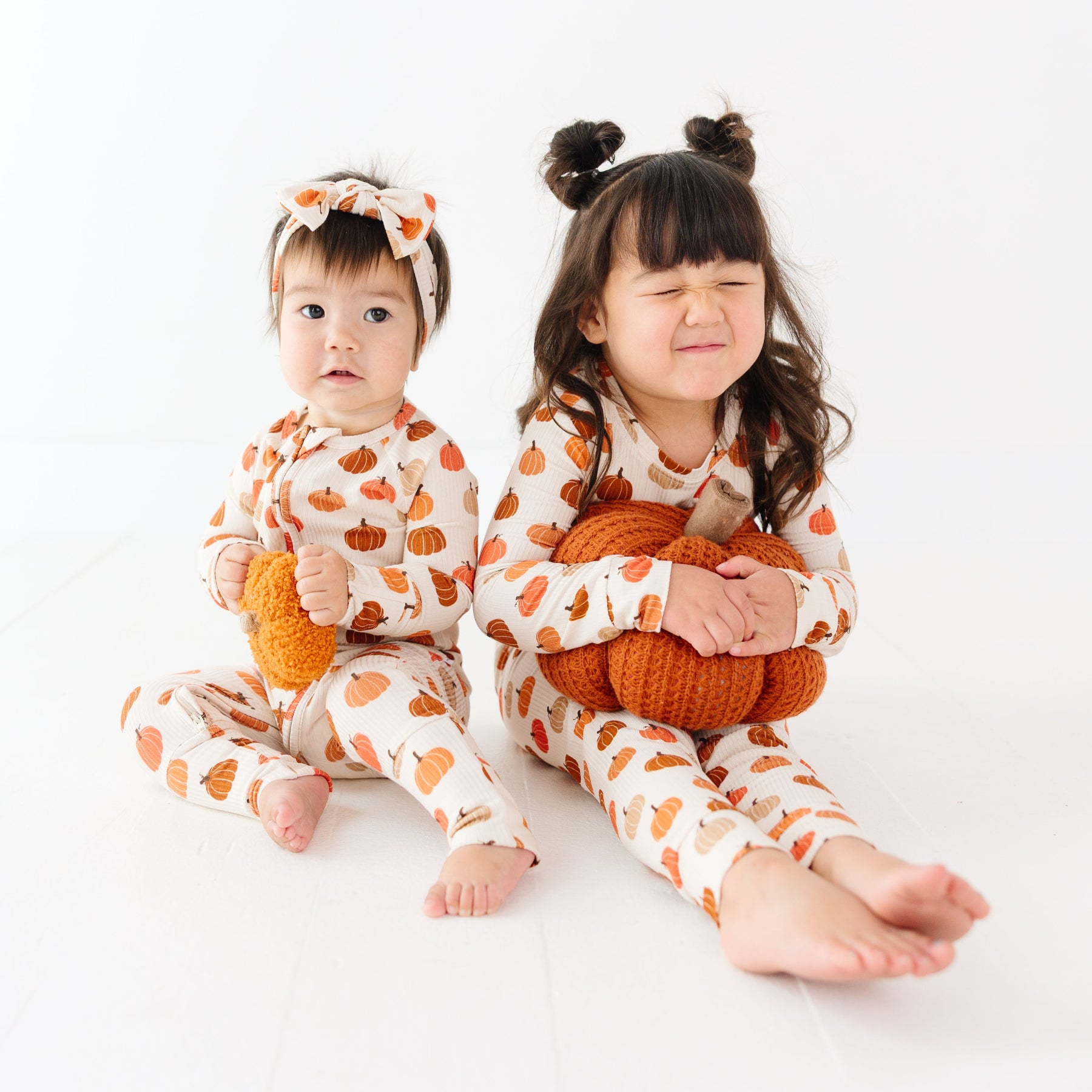 Big Pumpkins Small Ribbed Two-Piece Set