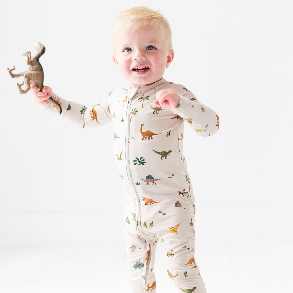 Prehistoric Dinosaurs Zip Romper
