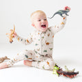 Prehistoric Dinosaurs Zip Romper