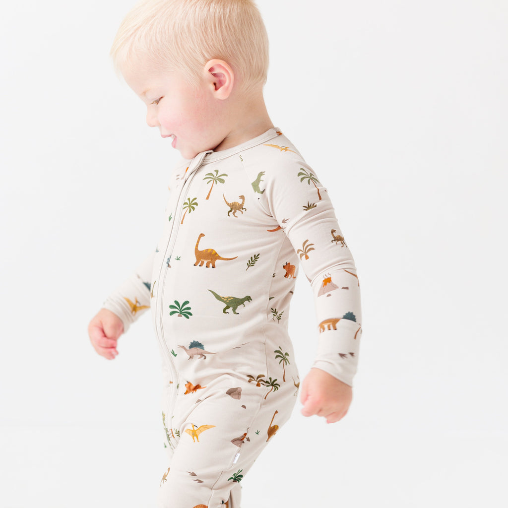 Prehistoric Dinosaurs Zip Romper