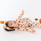 Big Pumpkins Small Ribbed Zip Romper