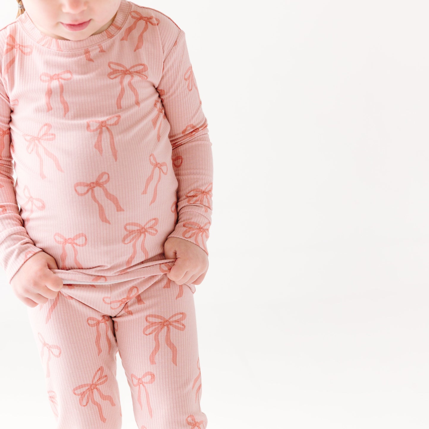 Coquette Bows Small Ribbed Two-Piece Set