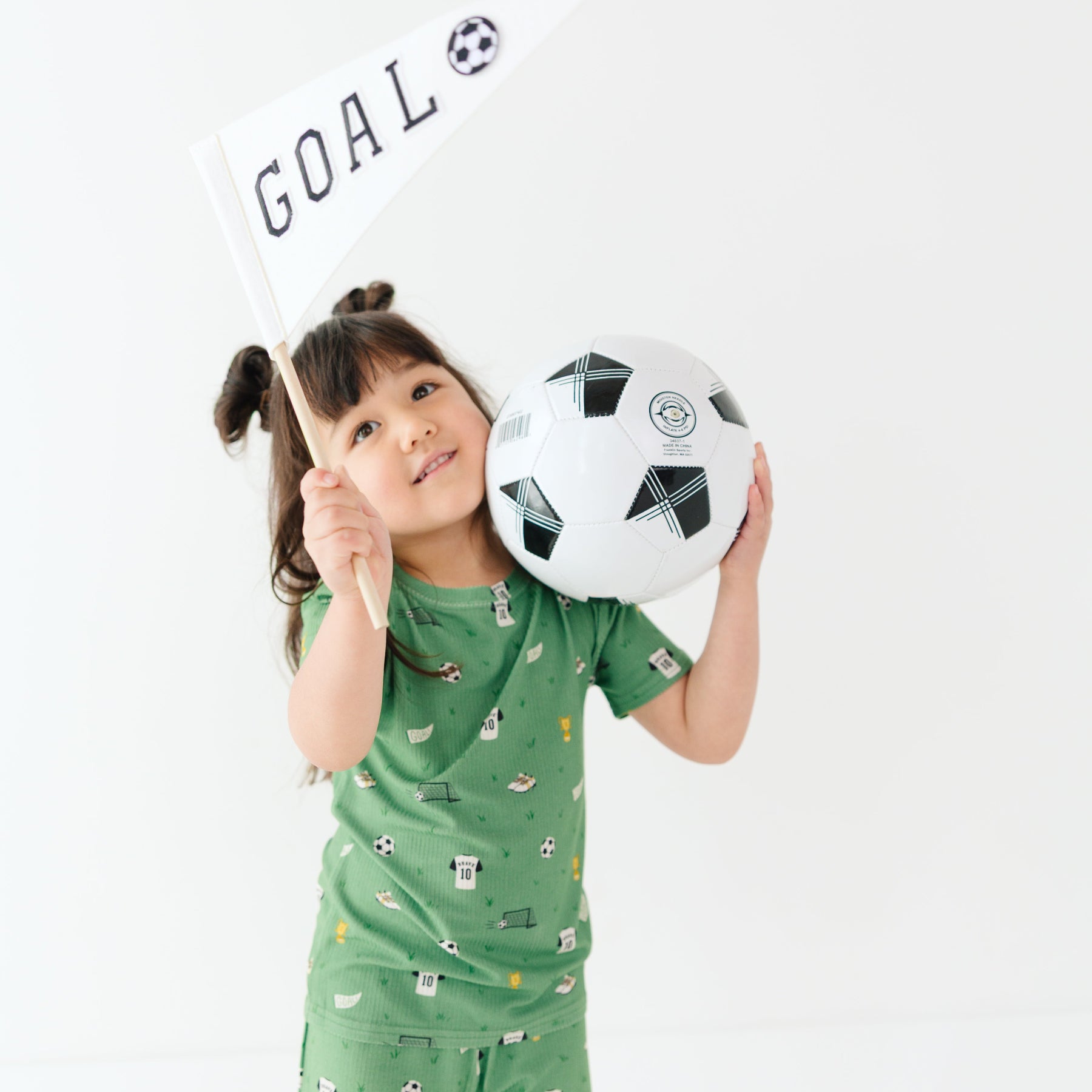 Soccer Small Ribbed Shorts Two-Piece Set