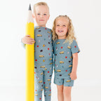 Back To School Small Ribbed Two-Piece Set
