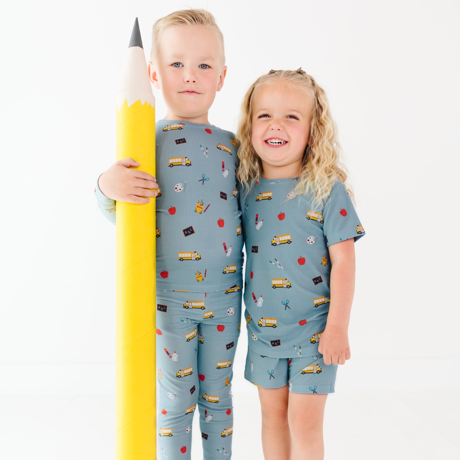 Back To School Small Ribbed Two-Piece Set
