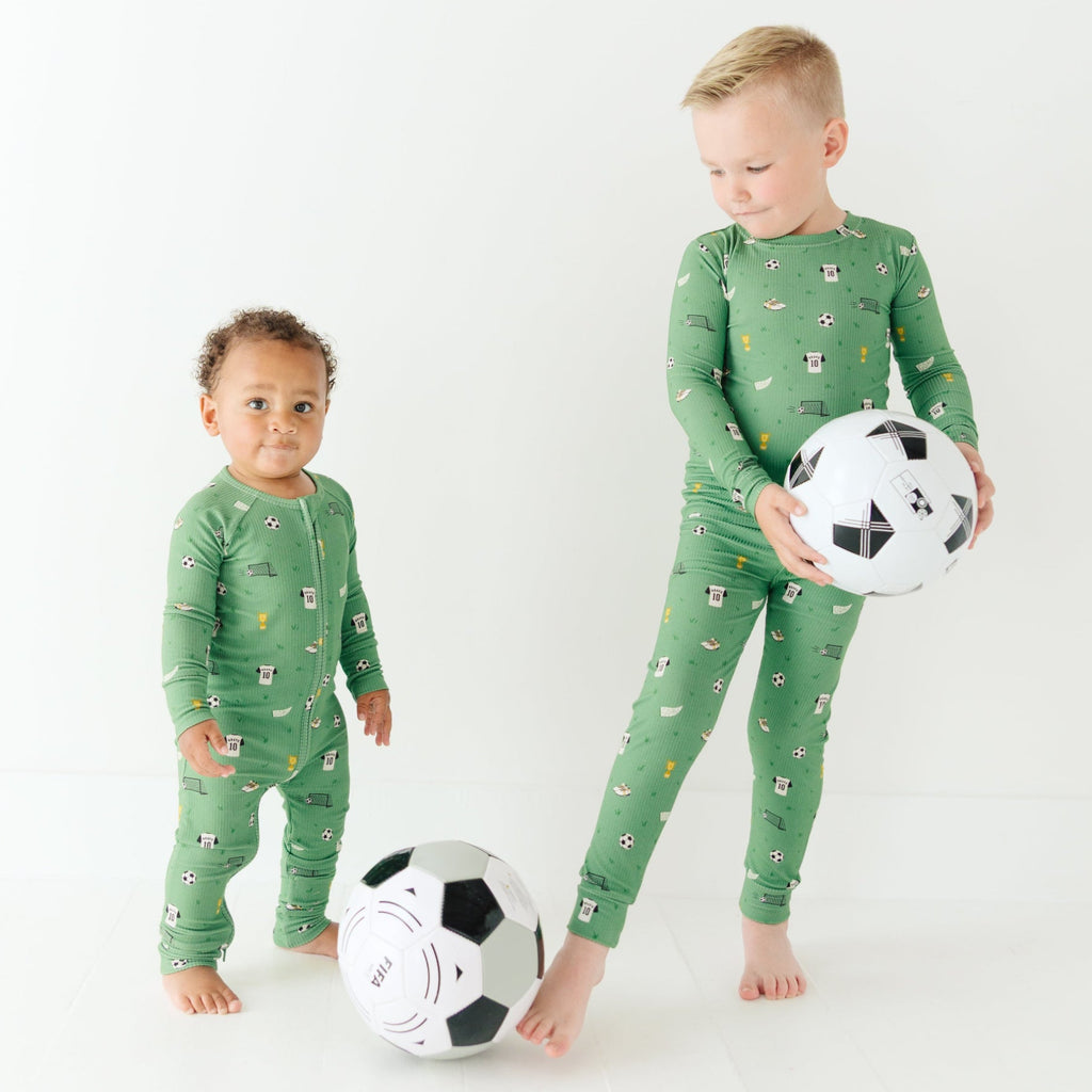 Soccer Small Ribbed Two-Piece Set