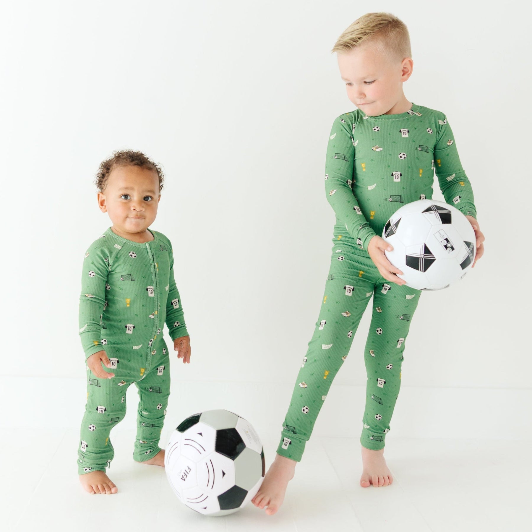 Soccer Small Ribbed Two-Piece Set