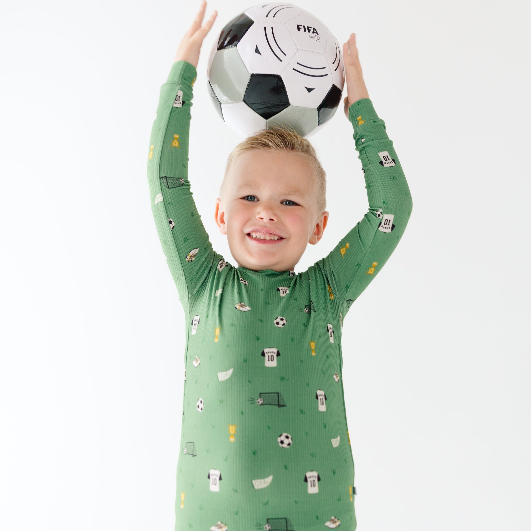 Soccer Small Ribbed Two-Piece Set