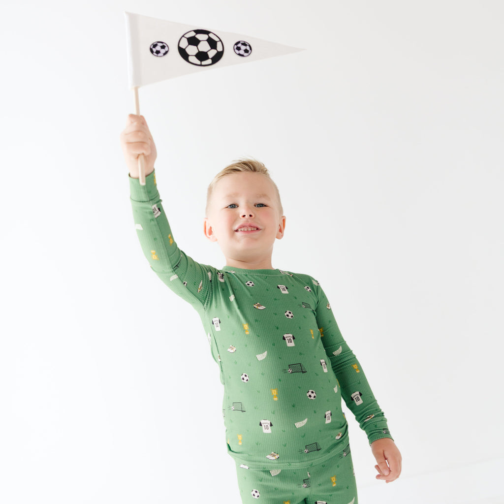 Soccer Small Ribbed Two-Piece Set