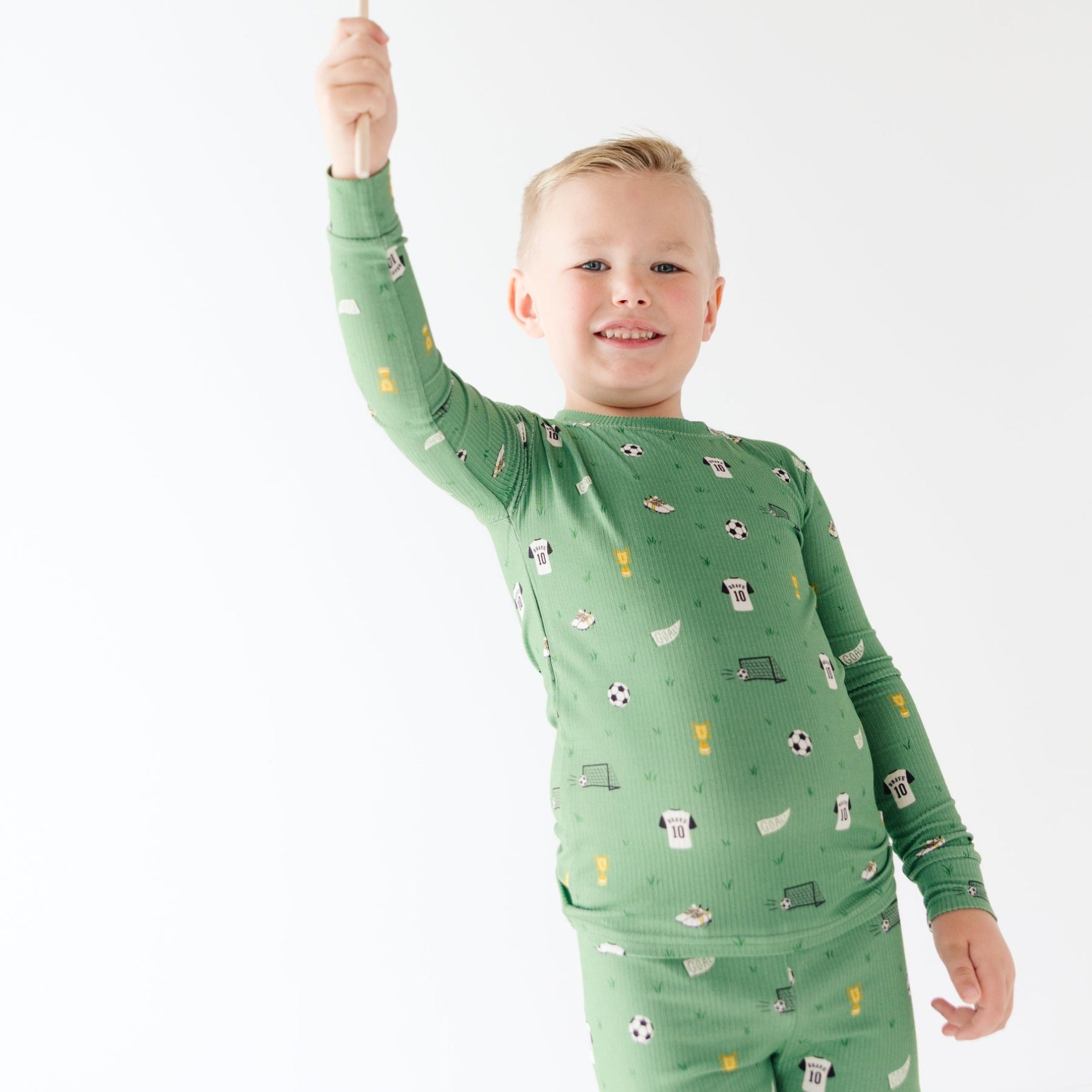 Soccer Small Ribbed Two-Piece Set