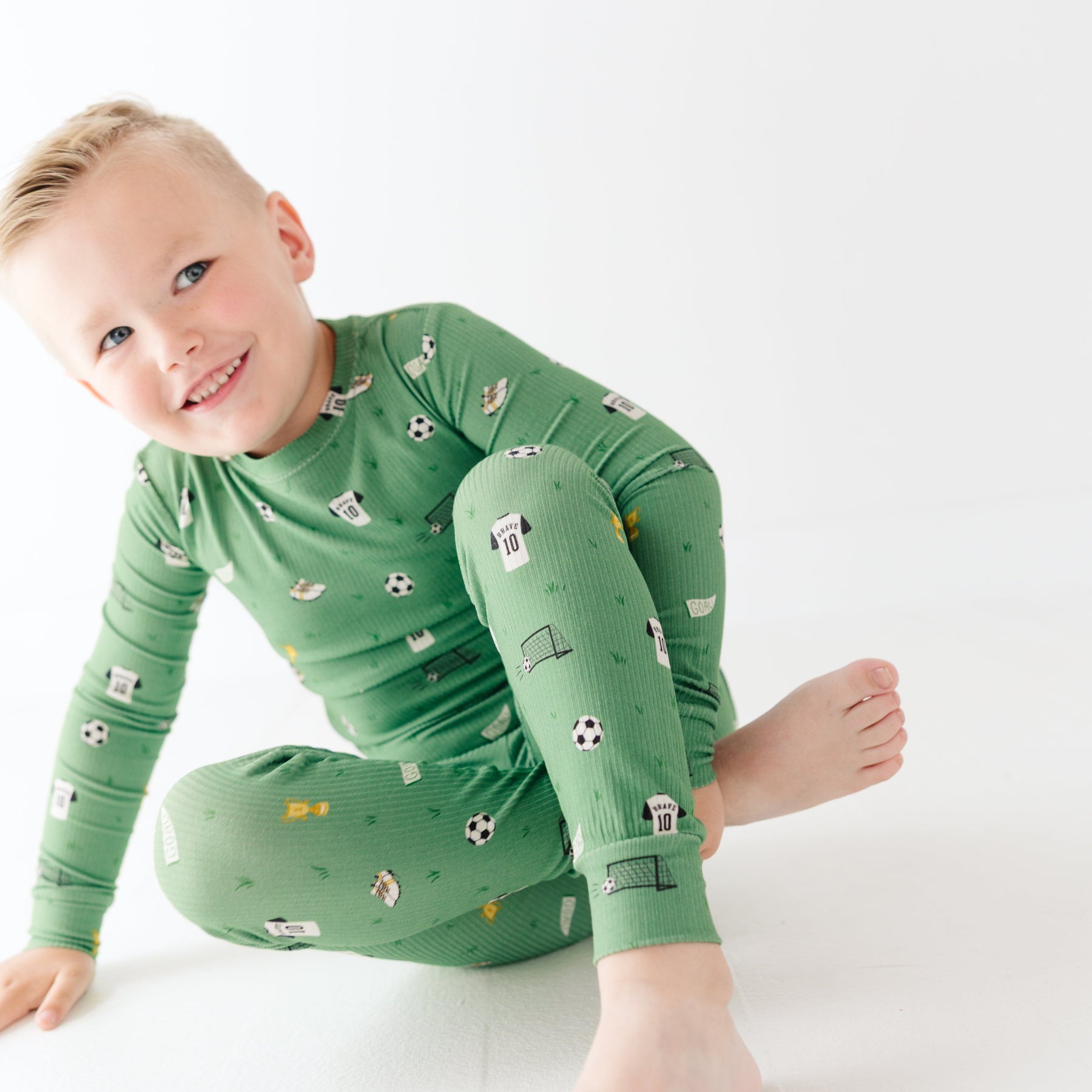 Soccer Small Ribbed Two-Piece Set