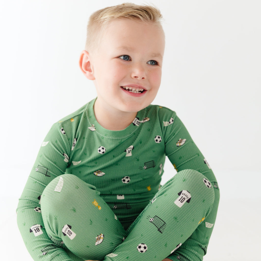 Soccer Small Ribbed Two-Piece Set